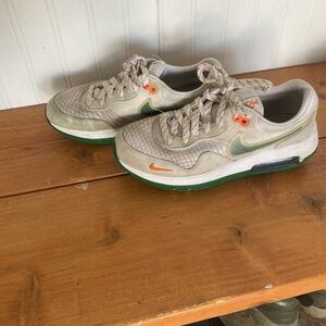Nike Air Max Sneakers in Cream and Green
